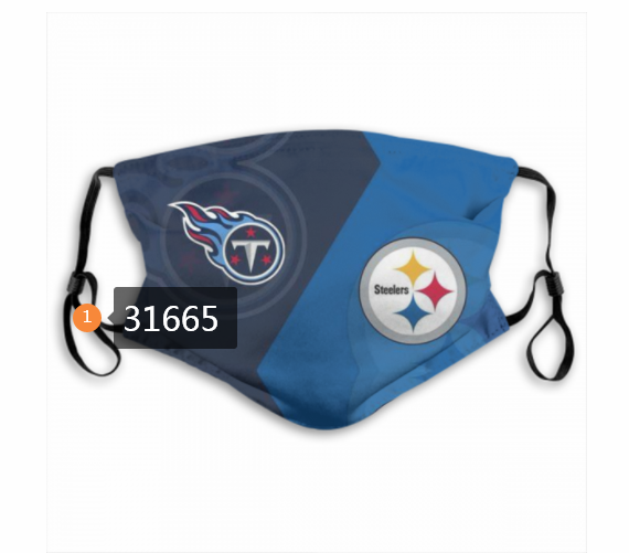 2020 NFL Pittsburgh Steelers 26054 Dust mask with filter->nfl dust mask->Sports Accessory